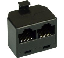 InLine ISDN rack socket 1x RJ45 male - 2x RJ45 female w|o terminal resistor (69934)