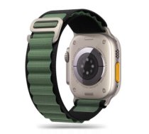 Tech-Protect Nylon Pro Strap for Apple Watch 4|5|6|7|8|9|SE|Ultra 1|2 (42|44|45|49 mm) - Black|Green