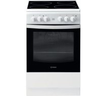 INDESIT Cooker IS5V8GMW/E Hob type Vitroceramic, Oven type Electric, White, Width 50 cm, Grilling, 57 L, Depth 60 cm