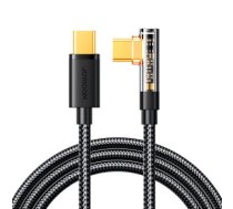 Joyroom USB C cable angled - USB C for fast charging and data transfer 100W 1.2 m black (S-CC100A6)