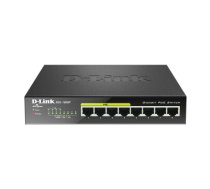 D-Link DGS-1008P network switch Unmanaged Gigabit Ethernet (10/100/1000) Power over Ethernet (PoE) Black