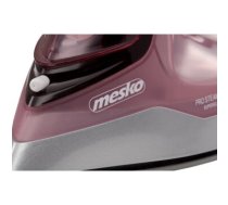 Mesko Iron MS 5028 Steam Iron, 2600 W, Continuous steam 35 g/min, Steam boost performance 60 g/min, Pink/Grey