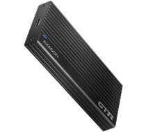 Superfast external AXAGON EEM2-GTR THIN RIB box with USB 3.2 Gen 2 interface is designed for NVMe (PCI-Express) M.2 SSD disks. The double-sided USB-C connector on the box together with the supplied USB-C -> USB-C cable enables a reliable connection t