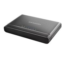 Axagon USB 3.2 Gen 2 adapter for connecting NVMe M.2 SSDs and SATA 2.5"/3.5" drives with cloning function.