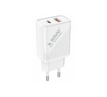 Lādētājs Savio Wall USB charger Quick Charge Power Delivery 3.0 18W