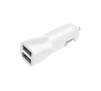 FIXED Dual USB Car Charger 15W, White