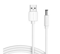 USB to DC 5.5mm Power Cable 0.5m Vention CEYWD (white)