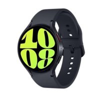 Galaxy Watch6|Screen 1.5"|Display technology Super AMOLED|Resolution 480 x 480|Wireless connections WLAN/Bluetooth/NFC|CPU Dual-core 1.4GHz Cortex-A55|Memory 16GB 2GB RAM|Colour Graphite|Battery capacity 425 mAh|Dimensions 42.8 x 44.4 x 9 mm|Weight 0.033 kg