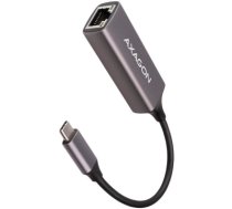 AXAGON ADE-TRC Type-C USB3.2 Gen 1 - Gigabit Ethernet 10/100/1000 Adapter, metal, titan grey