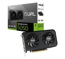 Graphics Card|ASUS|NVIDIA GeForce RTX 5050|8 GB|GDDR6|128 bit|PCIE 5.0 16x|Dual Slot Fansink|DUAL-RTX5050-O8G