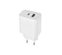 Maxlife MXTC-06 PD QC charger 1x USB-C 1x USB 20W white