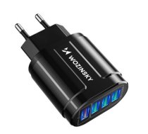 Wozinsky WWCUAB 48W 4x USB-A QC wall charger - black