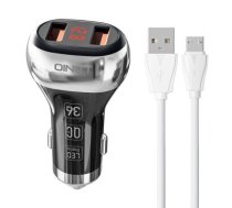 LDNIO C2 2USB Car charger + MicroUSB Cable