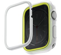 UNIQ etui Moduo Apple Watch Series 4|5|6|7|8|SE|SE2 44|45mm limonka-biały|lime-white