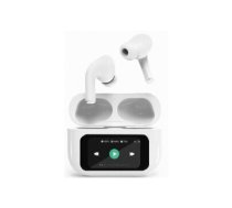 Austiņas Gembird BT TWS with LCD display and Active Noise Cancelling White