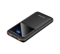 Powerbank, Vention, FHKB0, 10000mAh, Micro-USB, USB-C, 2xUSB-A, 22.5W (black)
