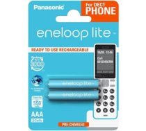 Panasonic rechargeable batteries ENELOOP Lite BK-4LCCE/2DE, 550 mAh, 3000 (2xAAA)