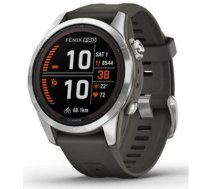 fenix 7S Pro – Solar Edition|Screen 1.2"|Resolution 240 x 204|Wireless connections WLAN/Bluetooth|Memory 32 GB|Material Silicone rubber|GPS|Material housing Stainless steel|Colour     Graphite|Weight 0.063 kg