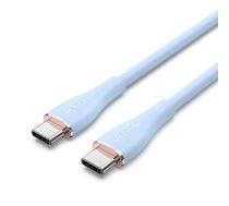 Vention USB 2.0 C Male to C Male 5A Cable 1.5M Light Blue Silicone Type
