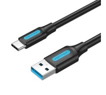 USB 3.0 A to USB-C Cable Vention COZBH 2m Black PVC