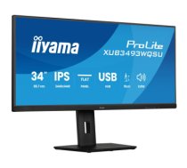 iiyama ProLite 34” IPS ultra-wide flat screen with PiP, PBP and height adjustable stand