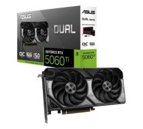 Graphics Card|ASUS|NVIDIA GeForce RTX 5060 Ti|16 GB|GDDR7|128 bit|PCIE 5.0 16x|Dual Slot Fansink|1xHDMI|3xDisplayPort|DUAL-RTX5060TI-O16G