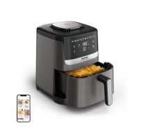 Tefal Easy Fry Silence EY551HE0 fryer Single 5 L Stand-alone Hot air fryer Black, Grey, Stainless steel