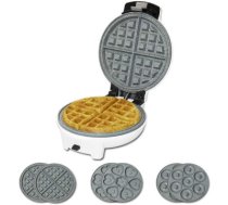 Cecotec Waffle Maker | Fun Gofrestone 3in1 | 700 W | Number of pastry 3 | Waffle/Muffin/Donut | White