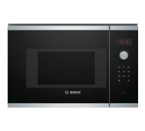 Bosch Microwave Oven BFL523MS0 20 L, Retractable, Rotary knob, Touch Control, 800 W, Stainless steel/ black, Built-in, Defrost function