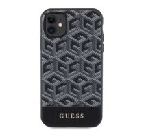 Guess PU G Cube MagSafe Compatible Case for iPhone 11 Black