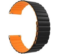 Beline pasek Watch 20mm Magnetic czarno-pomarańczowy black|orange