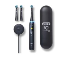 Oral-B Electric toothbrush iO Series 8N Rechargeable, For adults, Number of brush heads included 3, Number of teeth brushing modes 6, Black Onyx