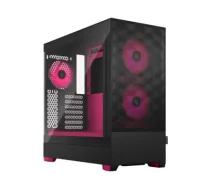 Fractal Design Pop Air RGB Magenta Core TG Clear Tint, ATX, mATX, Mini ITX, Power supply included No