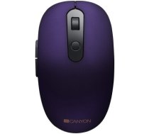 Canyon 2 in 1 Wireless optical mouse with 6 buttons, DPI 800/1000/1200/1500, 2 mode(BT/ 2.4GHz), Battery AA*1pcs, Violet, silent switch for right/left keys, 65.4*112.25*32.3mm,     0.092kg