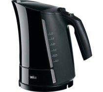 Braun WK 300 Standard kettle, Plastic, Black, 2200 W, 360° rotational base, 1.7 L