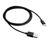 CANYON Type C USB Standard cable, cable length 1m, Black, 15*8.2*1000mm, 0.018kg