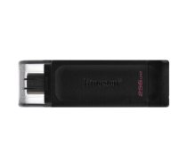 Kingston USB Flash Drive DataTraveler 70 256 GB, USB 3.2 Gen 1 Type-C, Black