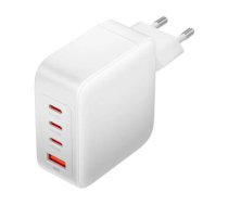 Wall charger, Vention, FEIW0-EU, 3xUSB-C, USB- A, 140W|140W|30W|18W, GaN (white)