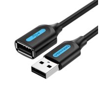 USB 2.0 male to female extension cable Vention CBIBD 0.5m Black PVC