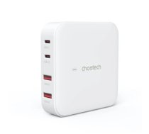 Choetech PD8008 100W GaN fast charger 2x USB-A | 2x USB-C - white