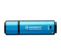 KINGSTON 64GB USB-C IRONKEY VAULT PRIVACY 50C AES-256 ENCRYPTED, FIPS 197