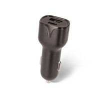 Setty car charger 1x USB 1x USB-C 2,4A black