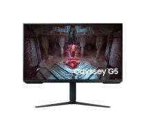 LCD Monitor | SAMSUNG | Odyssey G5 G51C | 32" | Gaming | 2560x1440 | 16:9 | 165Hz | 1 ms | Swivel | Pivot | Height adjustable | Tilt | Colour Black | LS32CG510EUXEN