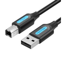 Vention USB 2.0 A Male to B Male Cable 5M Black PVC Type