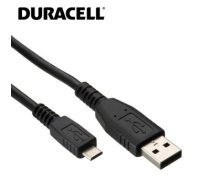 Duracell Universāls Mirco USB Datu & Uzlādes Kabelis 1m Melns