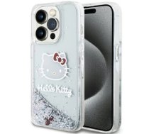 Hello Kitty Liquid Glitter Charms Kitty Head case for iPhone 13 Pro | 13 - silver