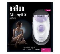 Braun Epilator SE3170 L Warranty 24 month(s), Number of speeds 2, Number of intensity levels 2, Violet, White