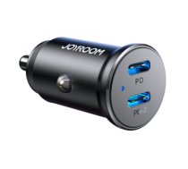 Joyroom JR-CCN06 30W 2x USB-C mini car charger metal - black