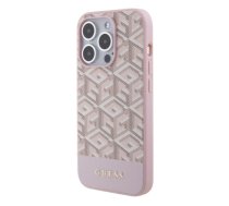 Guess PU G Cube MagSafe Case for iPhone 15 Pro Max Pink