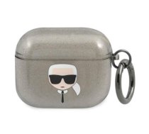 Karl Lagerfeld case for AirPods 3 KLA3UKHGK black Glitter Karl`s Head